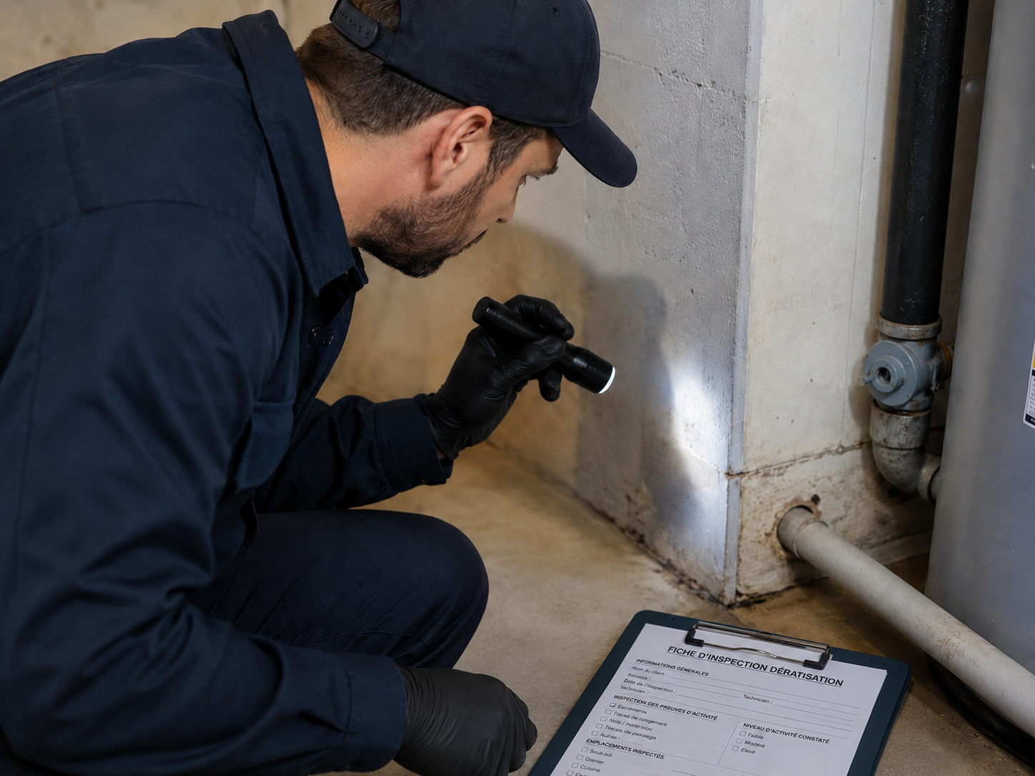 Technicien de dératisation en urgence intervenant à Paris Technicien de dératisation en urgence intervenant à Paris